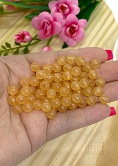 ENTREMEIO PARA PULSEIRA BOLA SABÃO 8 MM CORAL - 20 GRAMAS