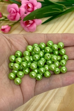 PÉROLA PARA PULSEIRAS 8 MM - VERDE - 20 GRAMAS
