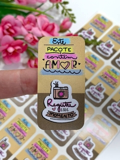 ADESIVO LACRE 3x6 CM - ADS05 - 24 UNIDADES