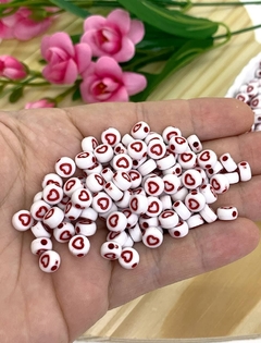 ENTREMEIO PARA PULSEIRAS CORAÇÃO VERMELHO - CR09 - 20 GRAMAS