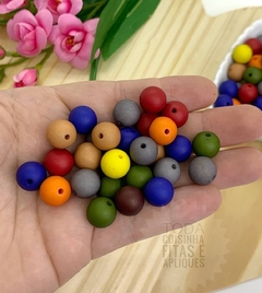 ENTREMEIO PARA PULSEIRAS BOLA COLORIDA 12 MM - 20 GRAMAS
