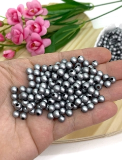 BOLA FOSCA METALIZADA 6MM - PRATA - 20 GRAMAS