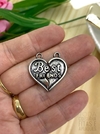 PINGENTE PARA PULSEIRA - BEST FRIENDS - CORAÇÃO COMPLETO