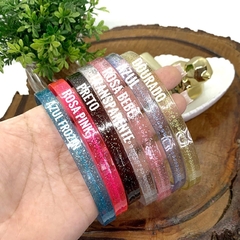 TIARA TRANSPARENTE COM GLITTER - 2 UNIDADES - comprar online