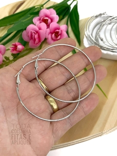 ARGOLA PARA BRINCO COM FECHO - 4 UNIDADES - PRATA