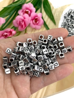 ENTREMEIO PARA PULSEIRAS LETRINHA PRATA - LTR21 - 20 GRAMAS