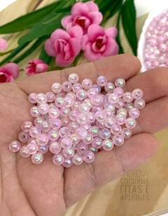 BOLA TRANSLÚCIDA PARA PULSEIRAS 6 MM - 20 G - ROSA01