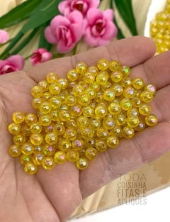 BOLA TRANSLÚCIDA PARA PULSEIRAS 6 MM - 20 G - AMARELO01