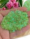 APLIQUE CONFETE MINI CORAÇÃO FIMO VERDE - 20 GRAMAS - FIMO01
