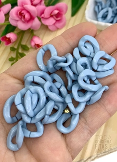 ELO PARA CORRENTE VERNIZ PP AZUL - ELO16 - 20 UNIDADES