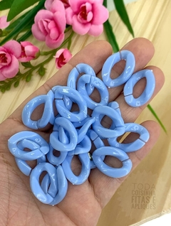 ELO PARA CORRENTE AZUL02 - 20 UNIDADES