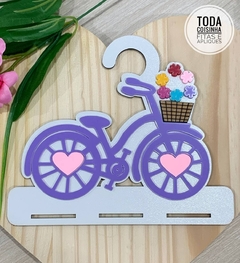 CABIDE PORTA LAÇOS BIKE LILÁS - UNIDADE