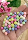 BOLA IRISADA PARA PULSEIRAS 8 MM - IRI808 - 20 GRAMAS