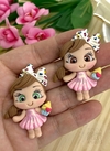 APLIQUE BISCUIT MENINA CUPCAKE - BSC102 - UNIDADE
