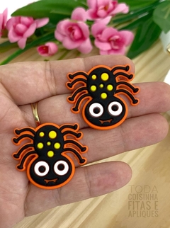 APLIQUE EMBORRACHADO HALLOWEN ARANHA - EMB50 - UNIDADE