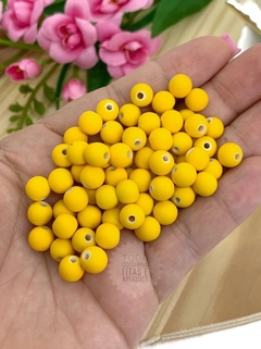 BOLA EMBORRACHADA 8MM AMARELA - BOR807 - 20 GRAMAS