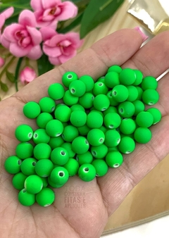 BOLA EMBORRACHADA 8MM VERDE - BOR813 - 20 GRAMAS