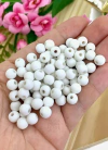 BOLA EMBORRACHADA 8MM BRANCO - BOR806 - 20 GRAMAS