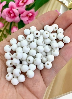 BOLA EMBORRACHADA 8MM BRANCO - BOR806 - 20 GRAMAS