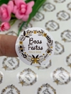ADESIVO REDONDO - BOAS FESTAS - 3 CM - ADS32 - 24 UNIDADES