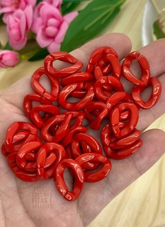 ELO PARA CORRENTE VERNIZ PP VERMELHO - ELO12 - 20 UNIDADES