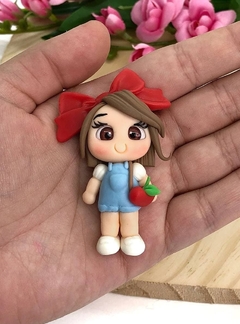 APLIQUE BISCUIT MENINA FRUTAS - BSC46 - UNIDADE na internet