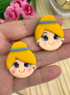 APLIQUE BISCUIT ROSTO PRINCESAS - UNIDADE - Toda Coisinha Fitas e Apliques