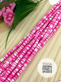 DISQUINHO EMBORRACHADO 6 MM COLORIDO ROSA - FILEIRA