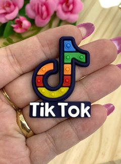 APLIQUE EMBORRACHADO POP-IT - TIK TIK AZUL - UNIDADE