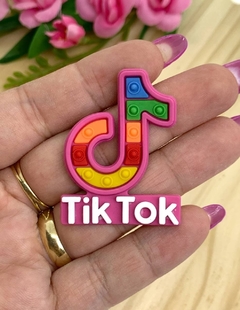 APLIQUE EMBORRACHADO POP-IT - TIK TIK ROSA - UNIDADE