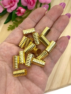 ANÉIS PARA TRANÇA - DOURADO LISO - 27 UNIDADES