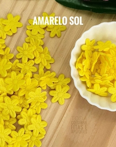 APLIQUE FLOR PRENSADA PP - 40 UNIDADES DA MESMA COR - Toda Coisinha Fitas e Apliques