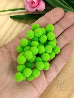 POMPOM 10 MM - 100 UNIDADES - VERDE FOLHA