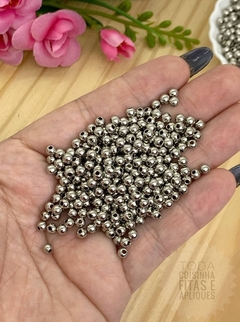 BOLA PARA PULSEIRAS 4 MM - 20 GRAMAS - PRATA