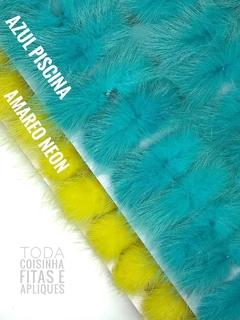 POM POM BIGODE ACHATADO COMPRIDO 7,5 CM - UNIDADE - loja online