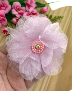 APLIQUE TECIDO FLOR ORGANZA - TCD04 - UNIDADE - comprar online
