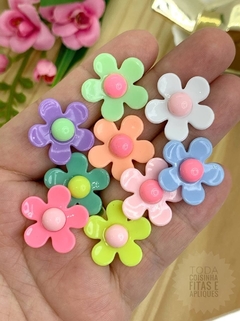 ENTREMEIO PARA PULSEIRAS FLOR - CLR32 - 5 UNIDADES