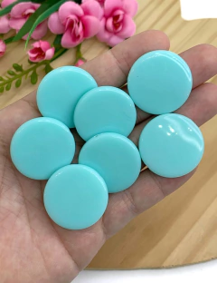 PASTILHA VERNIZ VERDE ÁGUA 30MM - PST27 - 6 UNIDADES
