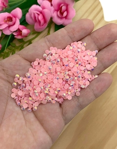 STRASS TERMOCOLANTE 5MM - ROSA BEBÊ - 10 GRAMAS