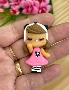 APLIQUE BISCUIT MENINA PANDA - BSC104 - UNIDADE