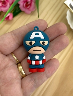 PINGENTE EMBORRACHADO 3D CAPITÃO AMÉRICA - PGT43 - UNIDADE