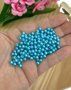 PÉROLA PARA PULSEIRAS 5 MM AZUL CLARO - 20 GRAMAS