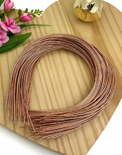 TIARA DE AÇO CARBONO COBRE - 5 UNIDADES