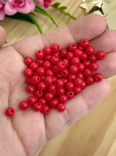 BOLA LEITOSA 6 MM VERMELHO - LEI605 - 20 GRAMAS