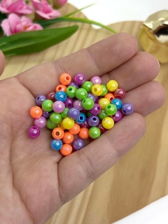 BOLA IRISADA PARA PULSEIRAS 6 MM - CLR116 - 20 GRAMAS