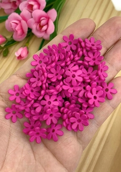 ENTREMEIO FLOR COM FURO ROSA PINK - CLR117 - 10 GRAMAS