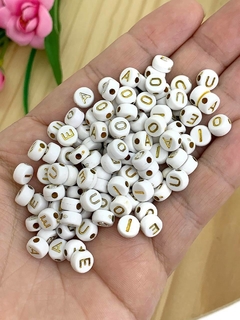 ENTREMEIO PARA PULSEIRAS LETRINHAS VOGAIS - LTR63 - 20 GRAMAS