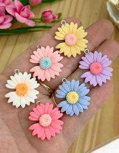 PINGENTE PARA PULSEIRAS FLOR - PGT52 - 6 UNIDADES