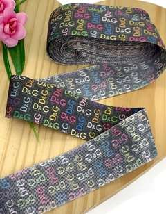 FITA DE GRIFE ALPET DOLCE GABBANA 38MM - FITA41 - 2 METROS