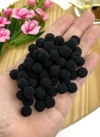 POMPOM 10 MM PRETO - 100 UNIDADES